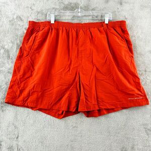 Columbia PFG Backcast Water Shorts Mens XXL Red‎ Nylon 6" Inseam Lined Pockets